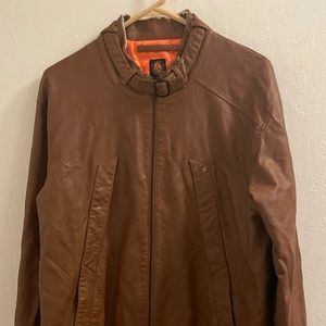 Volcom international faux leather jacket